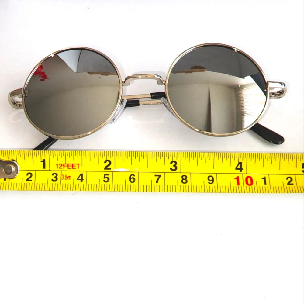 2 for $14 Blue Unisex Hippie Round Lens Retro Sunglasses NIB